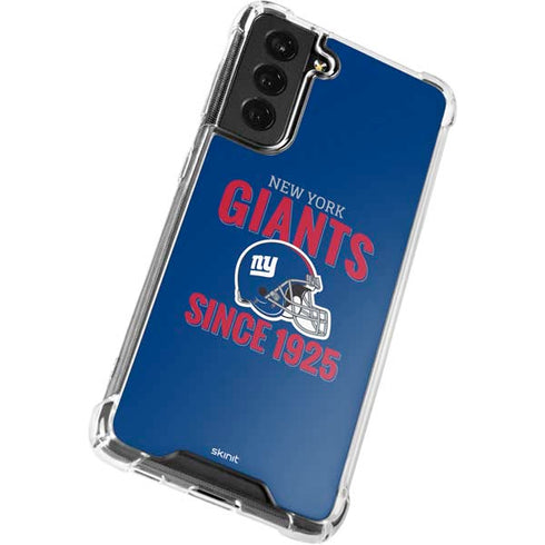 NFL New York Giants Helmet Galaxy S21 FE Clear Case