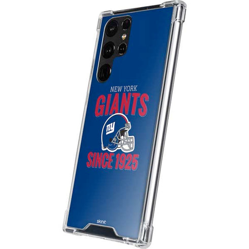 NFL New York Giants Helmet Galaxy S22 Ultra Clear Case