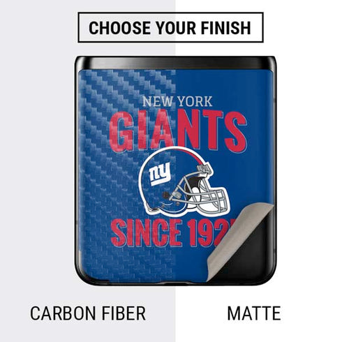 NFL New York Giants Helmet Galaxy Z Flip Skin