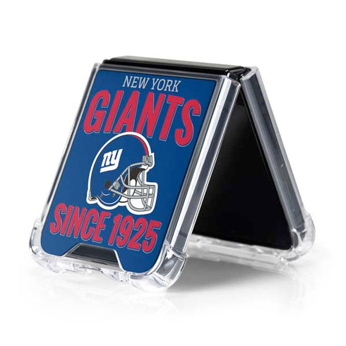 NFL New York Giants Helmet Galaxy Z Flip5 5G Clear Case