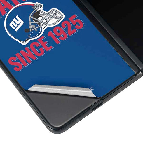 NFL New York Giants Helmet Galaxy Z Fold3 5G Skin