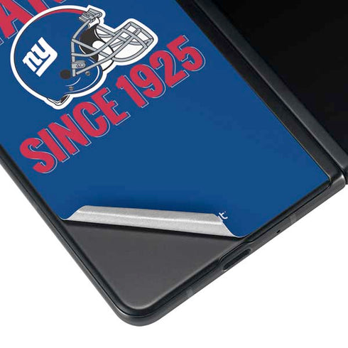 NFL New York Giants Helmet Galaxy Z Fold4 5G Skin