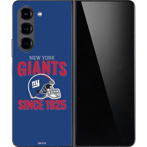 NFL New York Giants Helmet Galaxy Z Fold5 5G Skin