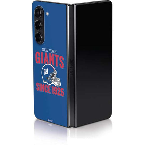 NFL New York Giants Helmet Galaxy Z Fold5 5G Skin