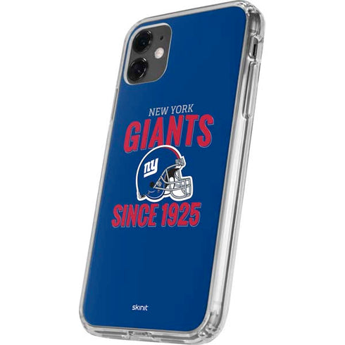 NFL New York Giants Helmet iPhone 11 Clear Case