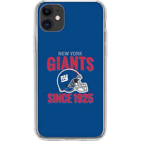 NFL New York Giants Helmet iPhone 11 Clear Case