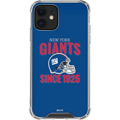 NFL New York Giants Helmet iPhone 12 Mini Clear Case
