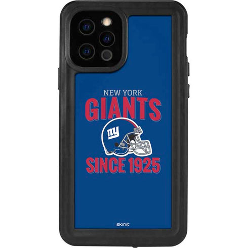 NFL New York Giants Helmet iPhone 12 Pro Waterproof Case