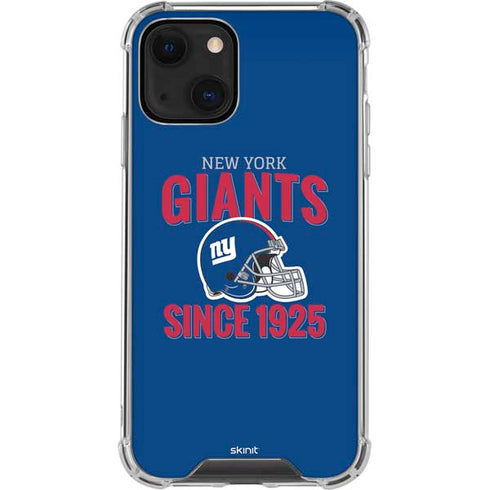 NFL New York Giants Helmet iPhone 13 Clear Case