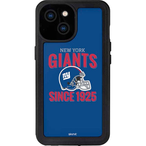 NFL New York Giants Helmet iPhone 13 Mini Waterproof Case