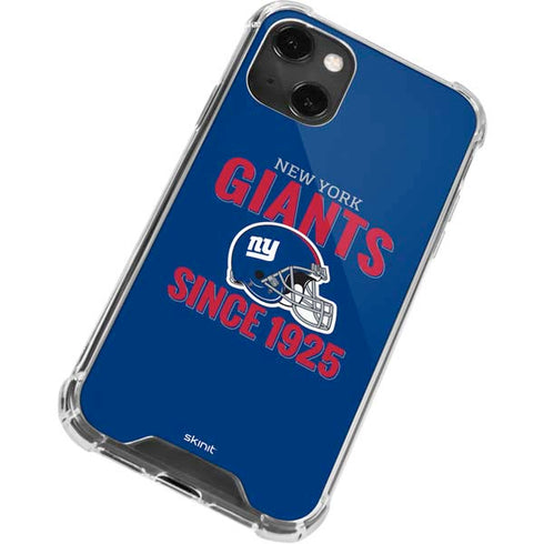 NFL New York Giants Helmet iPhone 14 Plus Clear Case