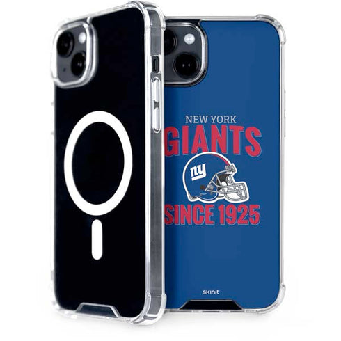 NFL New York Giants Helmet iPhone 15 Plus MagSafe Case