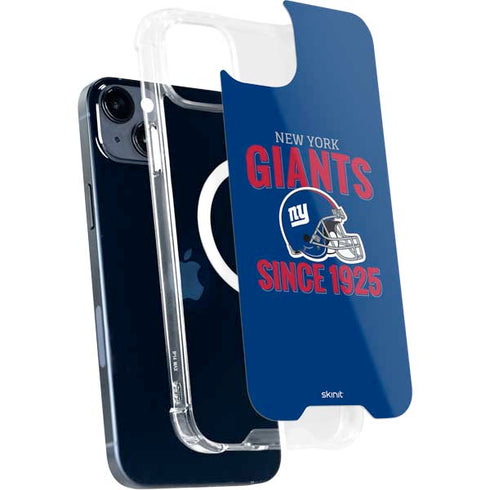 NFL New York Giants Helmet iPhone 15 Plus MagSafe Case
