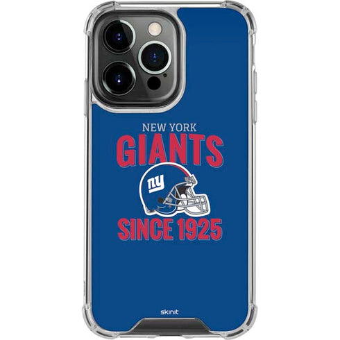 NFL New York Giants Helmet iPhone 15 Pro Clear Case
