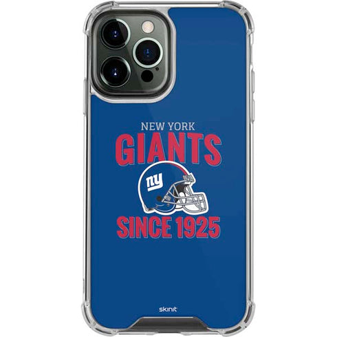 NFL New York Giants Helmet iPhone 14 Pro Max Clear Case