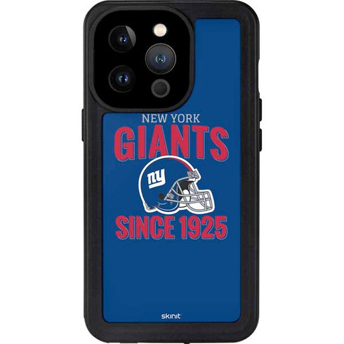 NFL New York Giants Helmet iPhone 14 Pro Waterproof Case