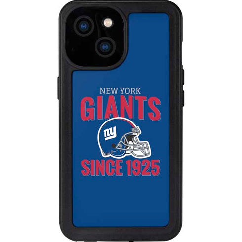 NFL New York Giants Helmet iPhone 15 Waterproof Case