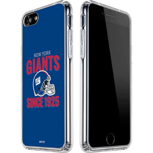 NFL New York Giants Helmet iPhone SE (2nd & 3rd Gen) Clear Case