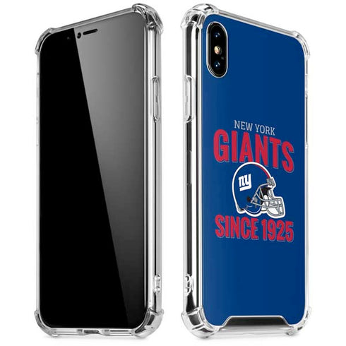 NFL New York Giants Helmet iPhone XS Max Clear Case