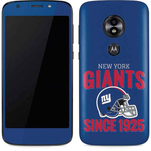 NFL New York Giants Helmet Moto E5 Play Skin
