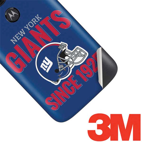 NFL New York Giants Helmet Moto E5 Play Skin