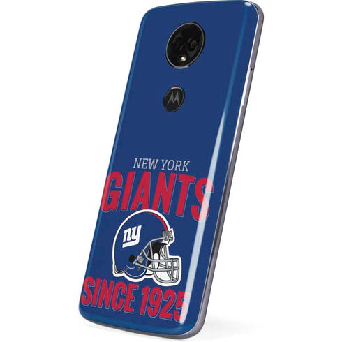 NFL New York Giants Helmet Moto E5 Plus Skin