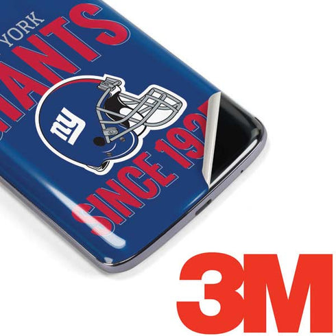 NFL New York Giants Helmet Moto E5 Plus Skin