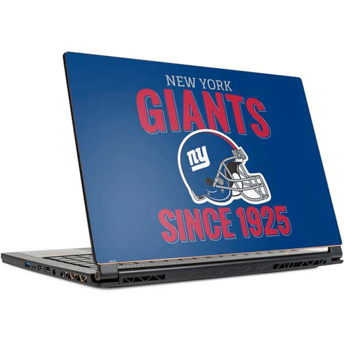 NFL New York Giants Helmet MSI GS65 Stealth Laptop Skin