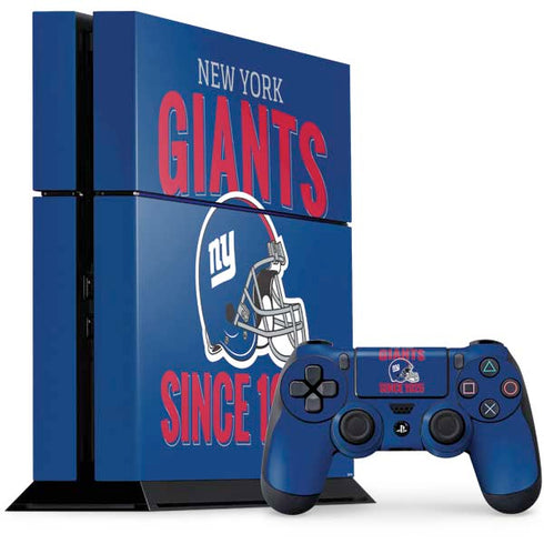 NFL New York Giants Helmet PS4 Console and Controller Bundle Skin