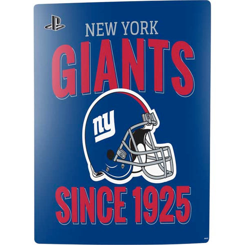 NFL New York Giants Helmet PS5 Console Skin