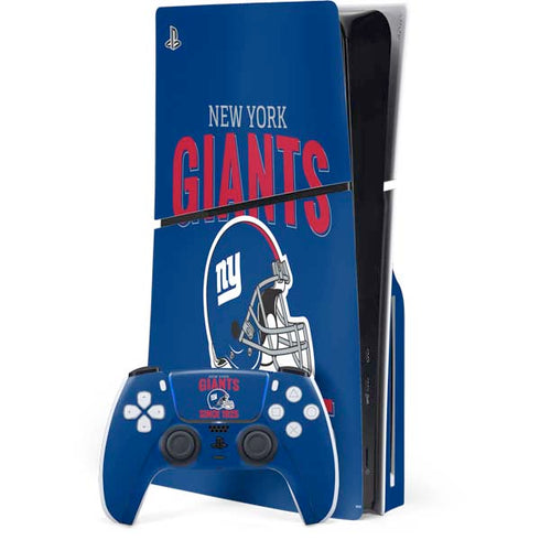 NFL New York Giants Helmet PS5 Slim Disk Bundle Skin
