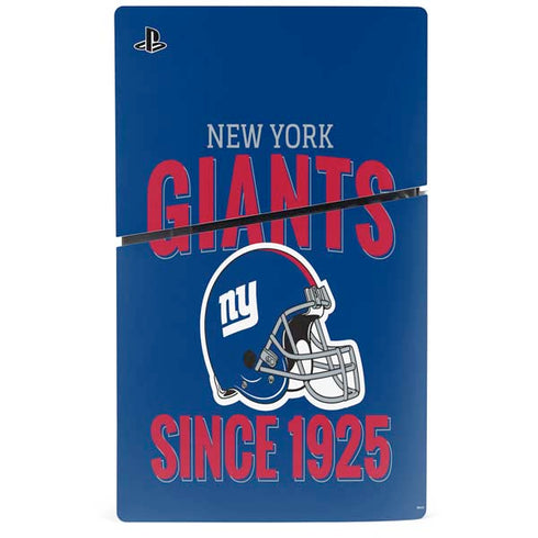 NFL New York Giants Helmet PS5 Slim Disk Console Skin