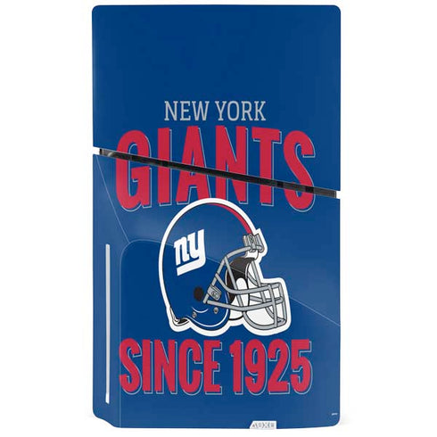 NFL New York Giants Helmet PS5 Slim Disk Console Skin