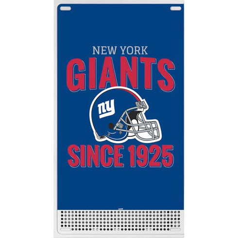 NFL New York Giants Helmet Xbox Series S Console Skin