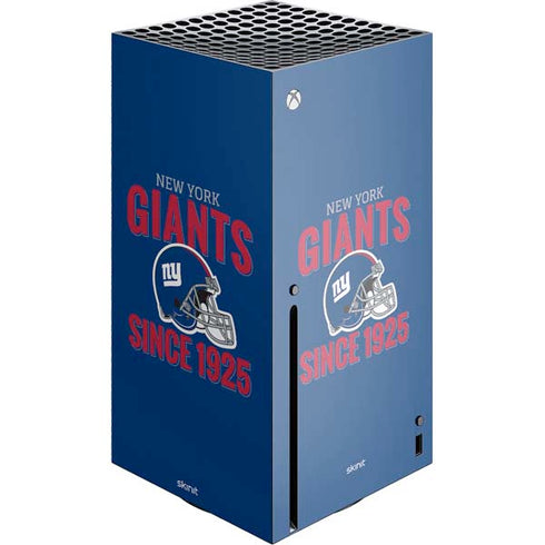 NFL New York Giants Helmet Xbox Series X Console Skin