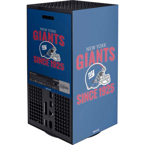 NFL New York Giants Helmet Xbox Series X Console Skin