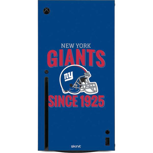 NFL New York Giants Helmet Xbox Series X Console Skin