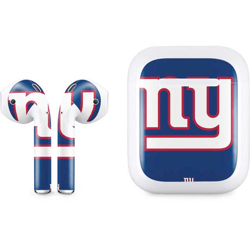 NFL New York Giants Large Logo Apple AirPods Skin