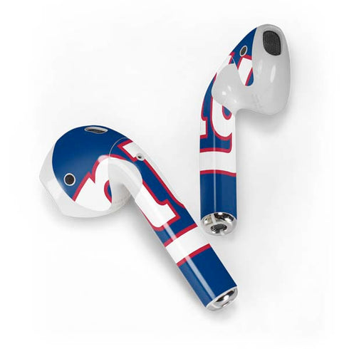 NFL New York Giants Large Logo Apple AirPods Skin