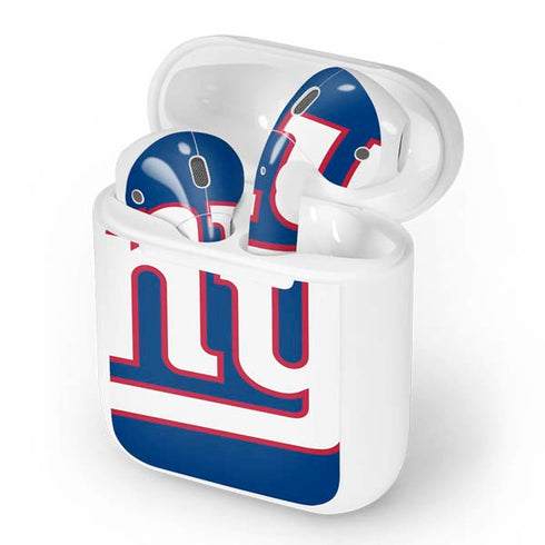 NFL New York Giants Large Logo Apple AirPods Skin