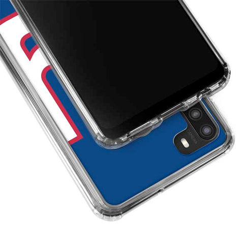 NFL New York Giants Large Logo Galaxy A21 Clear Case