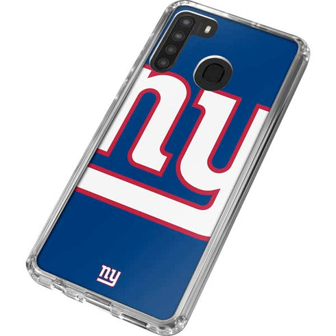 NFL New York Giants Large Logo Galaxy A21 Clear Case