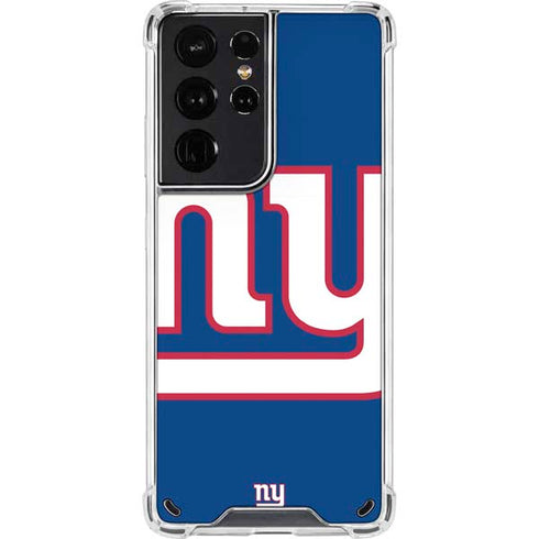 NFL New York Giants Large Logo Galaxy S21 Ultra 5G Clear Case