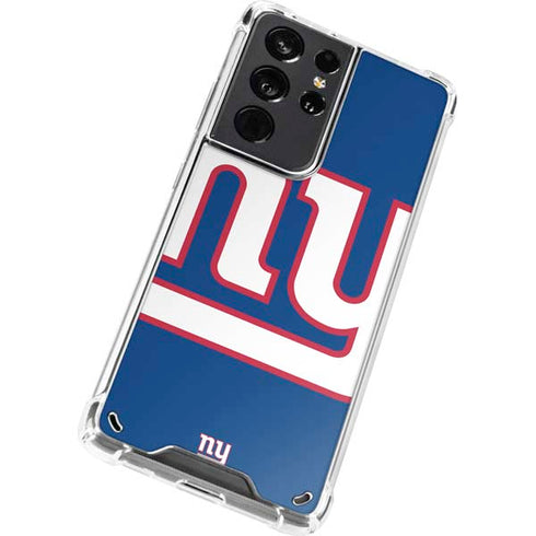NFL New York Giants Large Logo Galaxy S21 Ultra 5G Clear Case