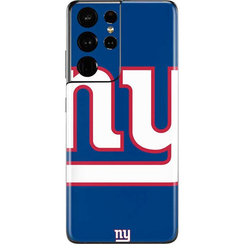 NFL New York Giants Large Logo Galaxy S21 Ultra 5G Skin