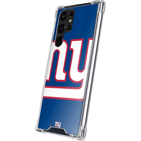NFL New York Giants Large Logo Galaxy S22 Ultra Clear Case