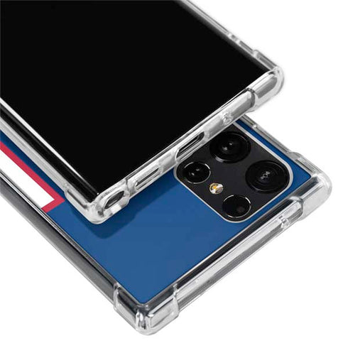 NFL New York Giants Large Logo Galaxy S22 Ultra Clear Case