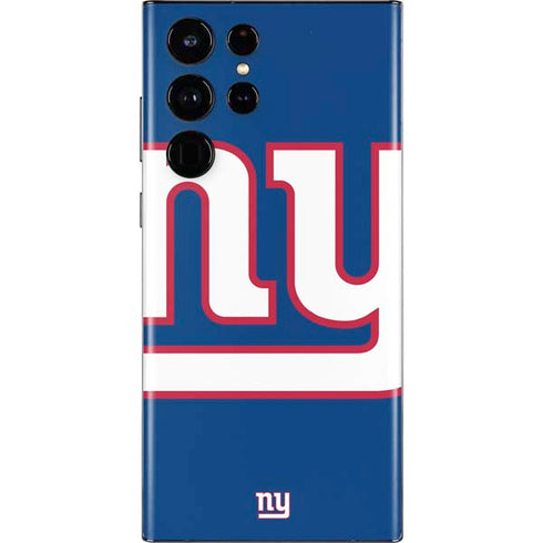 NFL New York Giants Large Logo Galaxy S22 Ultra Skin
