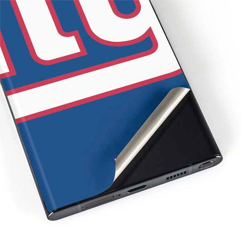 NFL New York Giants Large Logo Galaxy S22 Ultra Skin