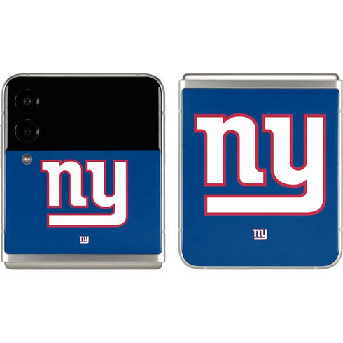 NFL New York Giants Large Logo Galaxy Z Flip3 5G Skin